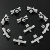 10Pcs/set Top Roof Rain Gutter Moulding Trims Fastener Clips suit for BMW E46 1998-2014