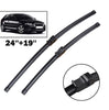 Front Wiper Blades For Audi A3 8P 2003 2004 Windshield Windscreen Front Window 24"+19"