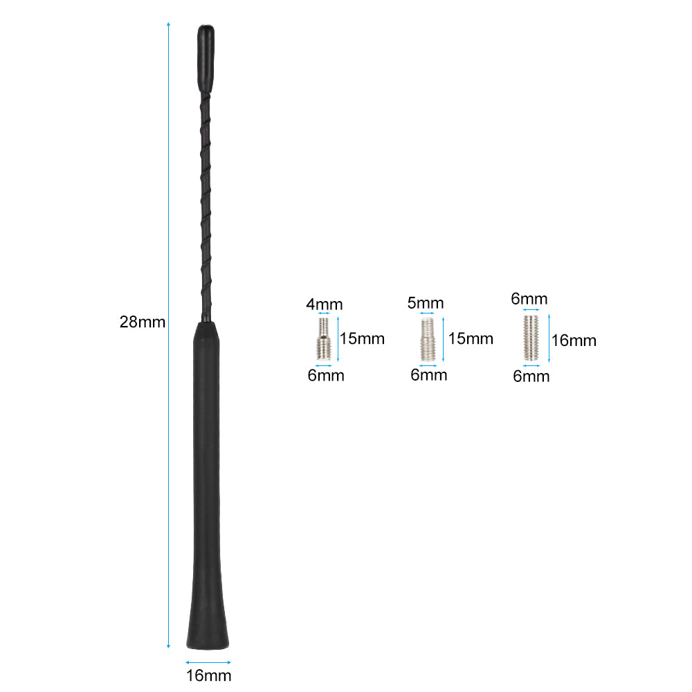 9" Universal Car Radio Flexible Anti Noise Aerial Antenna