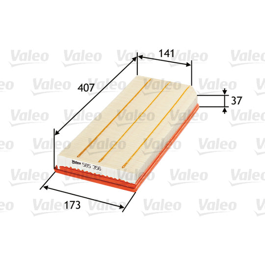 VALEO Air Filter For VW 2.0T FSI / TFSI Golf MK5 GTI MK5 GTX Audi A3 Air Filter Suit VW 2.0T Golf MK5 GTI, GTX 5 06F133843A