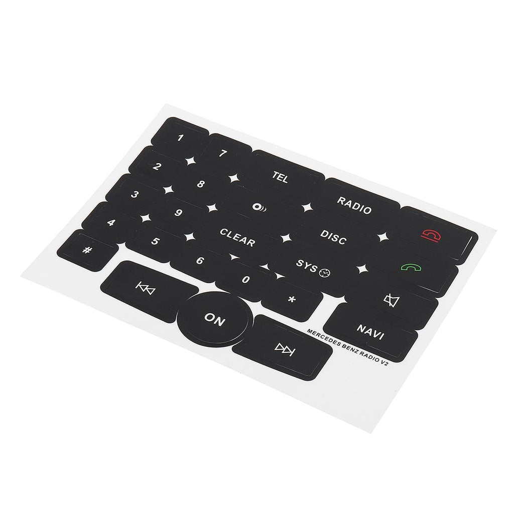 Stereo Button Repair Decals Stickers For Mercedes For Benz Radio V2 Repair Car Stickers