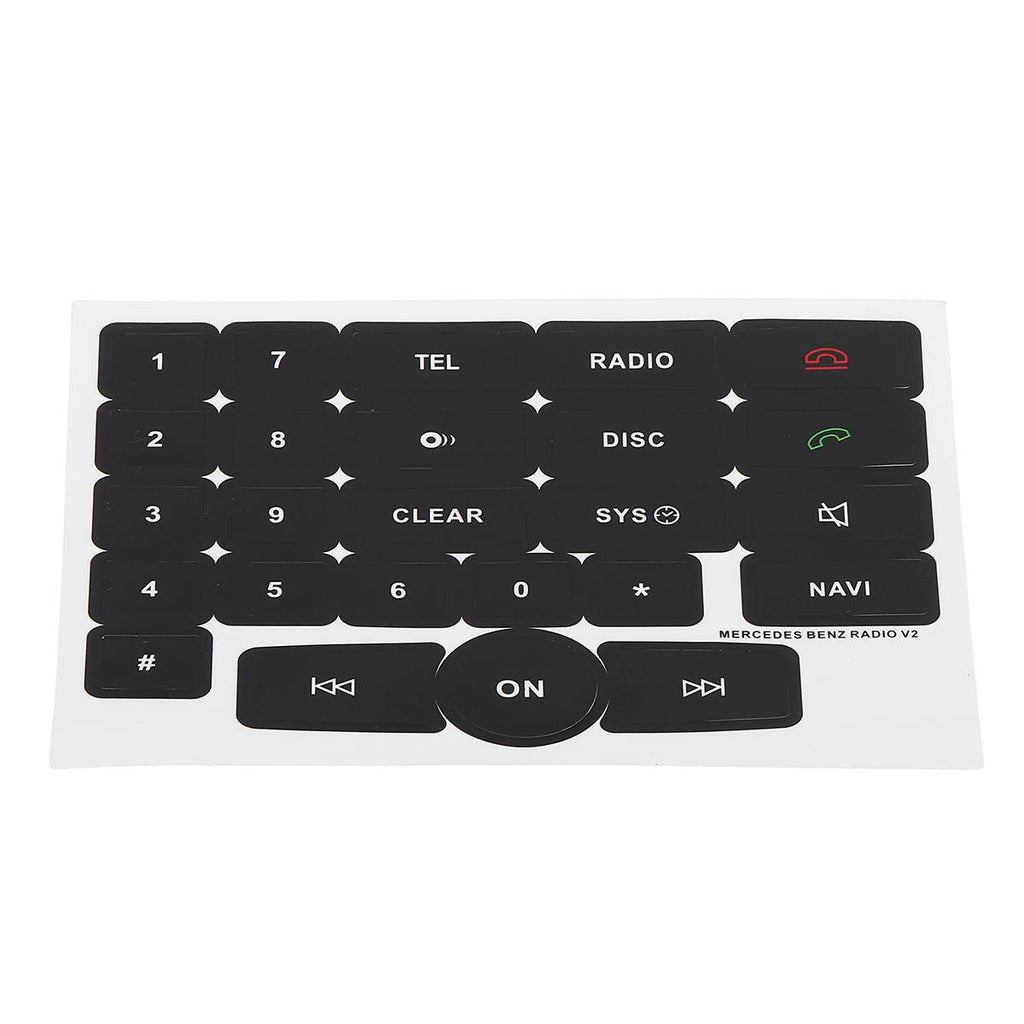 Stereo Button Repair Decals Stickers For Mercedes For Benz Radio V2 Repair Car Stickers