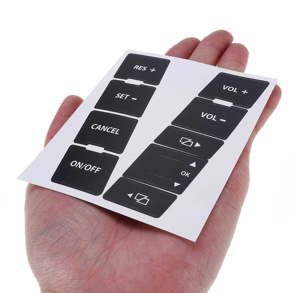 Car Steering Wheel Button Repair Decals Stickers Kit Suitable For VW For Volkswagen Touareg 2004-2009