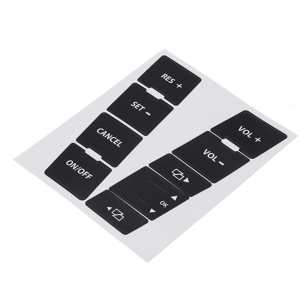 Car Steering Wheel Button Repair Decals Stickers Kit Suitable For VW For Volkswagen Touareg 2004-2009
