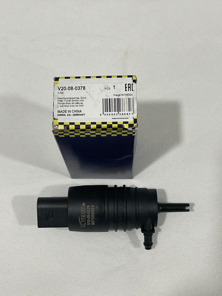 Windshield Washer Pump For VW, Audi, Mercedes, BMW. VEMO Brand of VEIROL AG 67128362154 67128362154
671 283 62 154
3504277279
3504-277279
1K5955651 1J5955651 
1K5 955 651 1J5 955 651 
61 13 8 364 520
61138364520