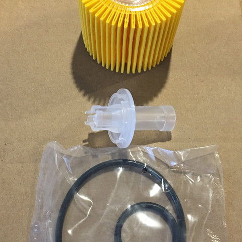 2 x Oil Filter Cartridge compatible with Corolla, Prius, to suitable for Toyota engines 1.8L 2ZR-FE - 04152-YZZA6