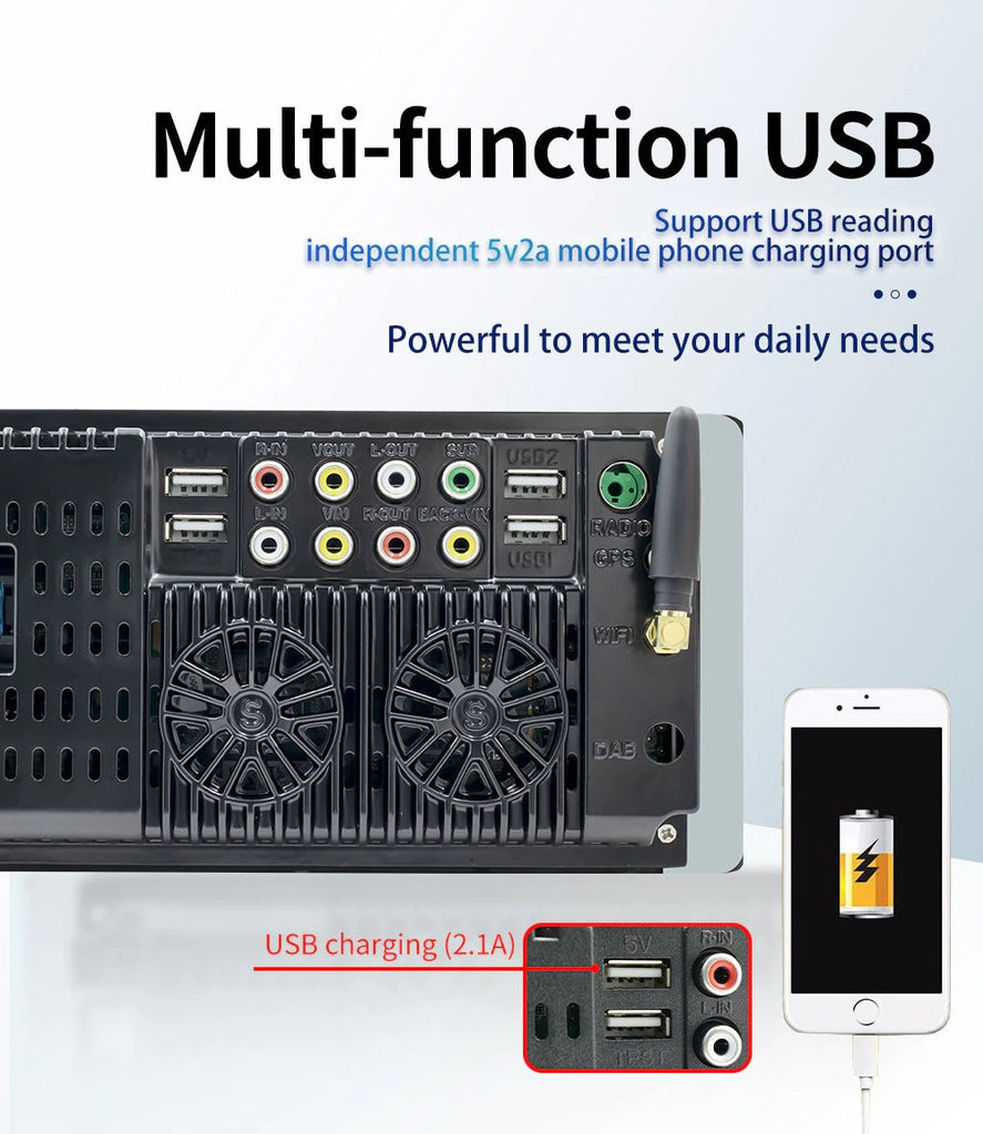 2 + 32G Android Stereo Apple Carplay / Android Auto Suit Toyota Including Rear View Camera GPS Bluetooth Touch screen