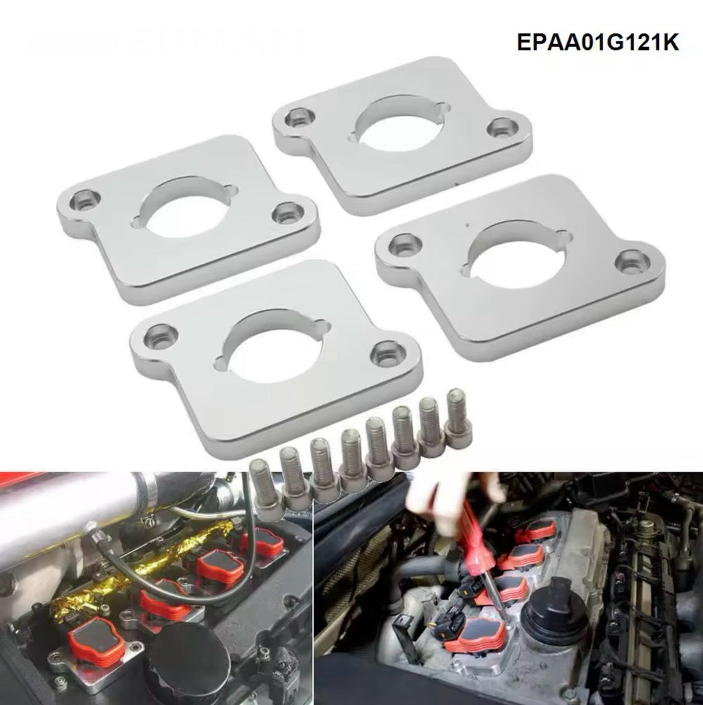 Adapter Plates For Audi R8 Ignition Coils For VW Audi Golf Jetta A4 A6 TT 1.8T to 2.0TFSI Billet R8 Coil Adapters
