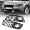 Light Covers For Audi A4 Pair of Mesh Fog Light Covers For Audi A4 B8 2008-2012 Front Hex Mesh Left Right Honeycomb Grilles
