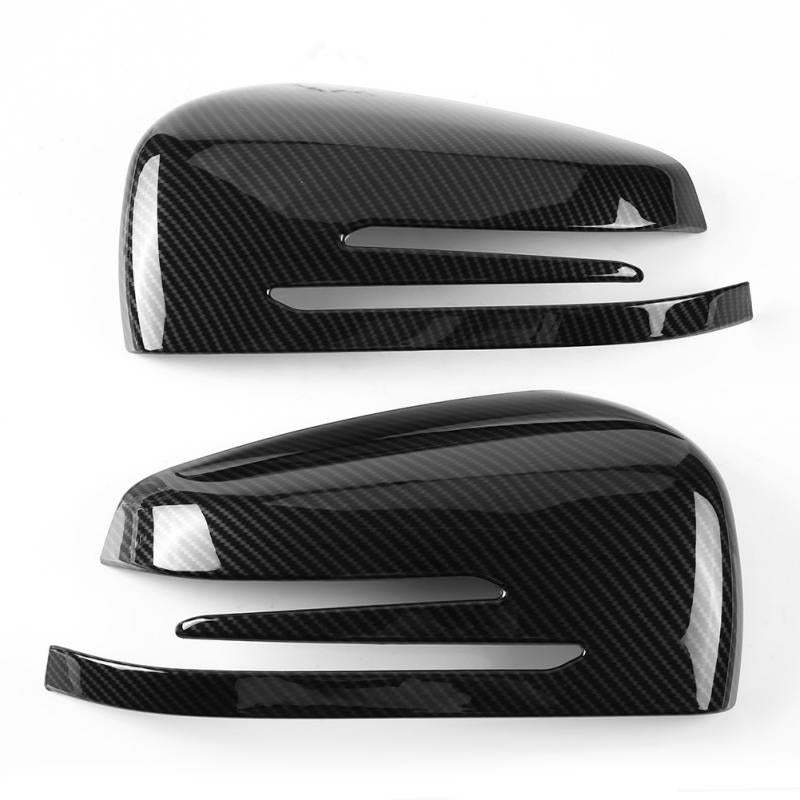 1 Pair Rearview Mirror Cover Trim For Mercedes Benz A B C E GLA Class W204 W212