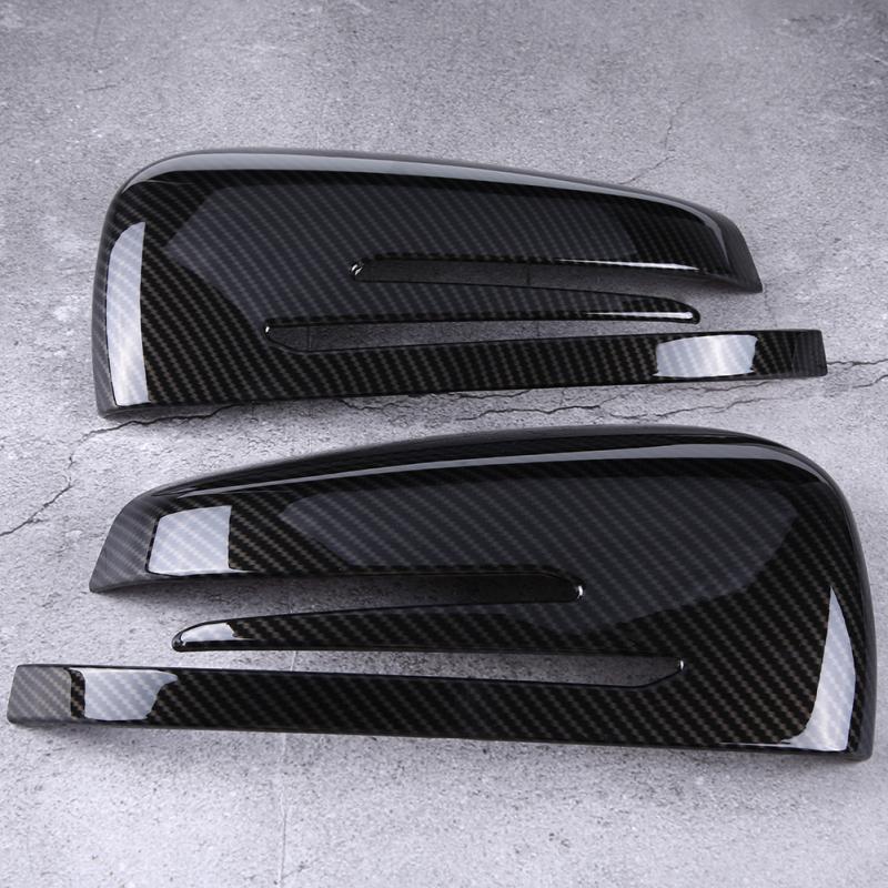 1 Pair Rearview Mirror Cover Trim For Mercedes Benz A B C E GLA Class W204 W212