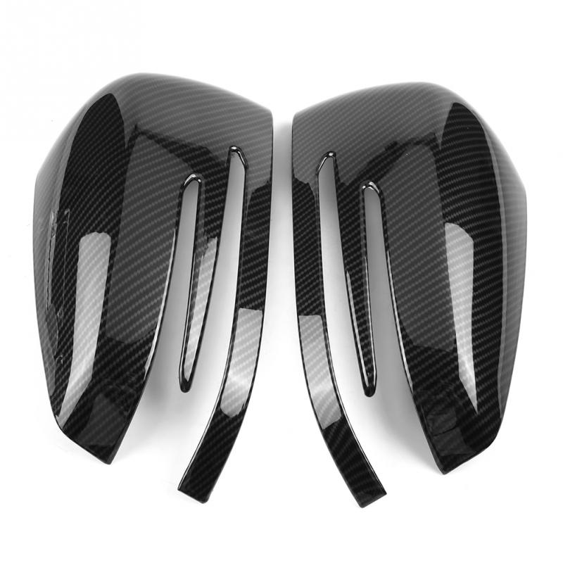 1 Pair Rearview Mirror Cover Trim For Mercedes Benz A B C E GLA Class W204 W212