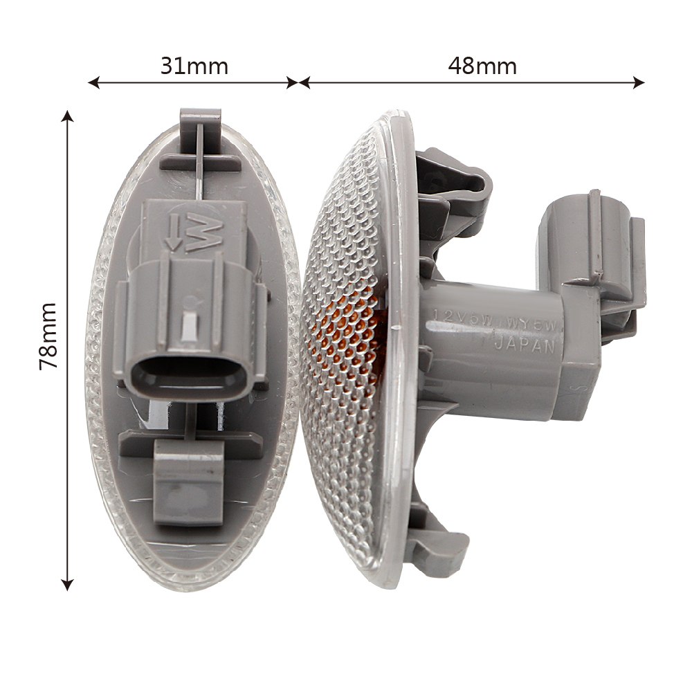 Side Wing Indicators For Toyota Corolla Camry Yaris RAV4 Turn Signal Lights Refit Turn Indicators