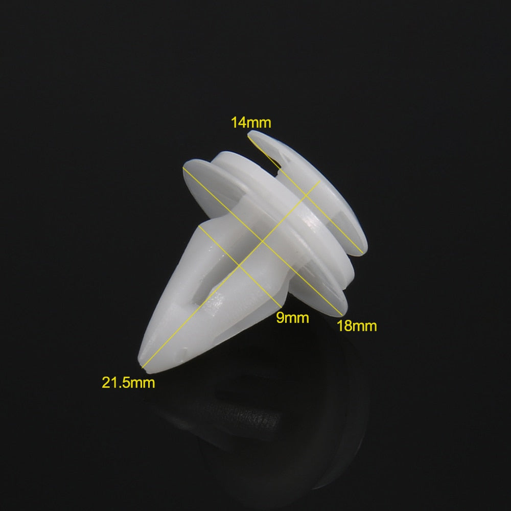 BMW 20 PCS Interior Door Card Trim Panel Retainer Clips, Fastener Boot Clamp

Clips also fit E60 E90 E91 F20 F10 F15 F13 M3 M5 M6 X1 X3 X5 BENZ AMG C A E S ML GL SL

BMW E36 E46 E39 E65 E60 F30 F01 E53 E70 F15 E90 E93 51411973500, 51418224768, 51430141024