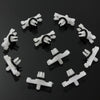 10Pcs/set Top Roof Rain Gutter Moulding Trims Fastener Clips suit for BMW E46 1998-2014