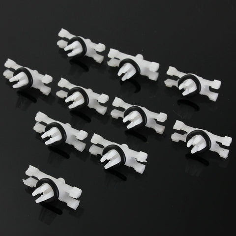 10Pcs/set Top Roof Rain Gutter Moulding Trims Fastener Clips for BMW E46 1998-2014