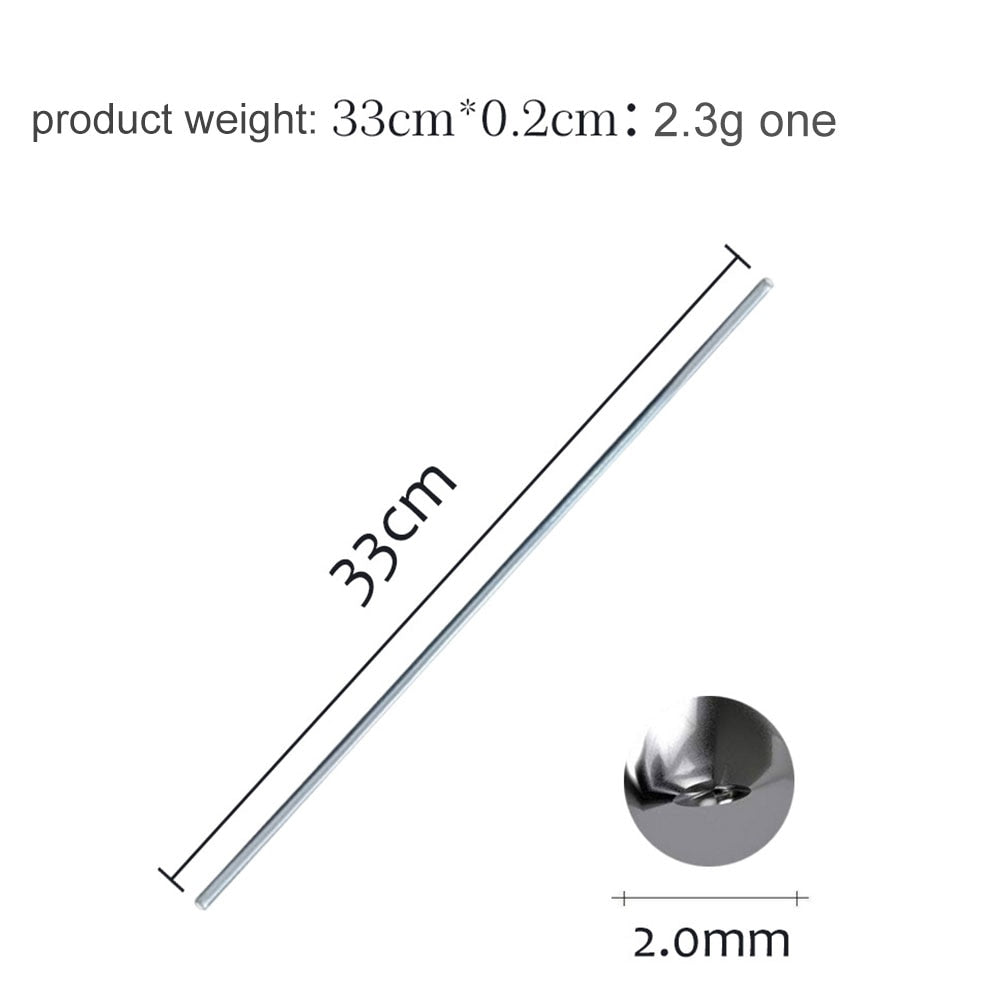 Pack of 80Pcs 2mm Low Temperature Easy Melt Aluminium Welding Rods Weld Bars Cored Wire Rod For Soldering