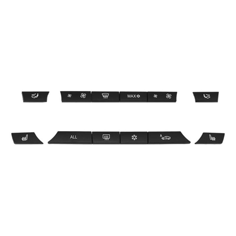 12Pcs Car Auto A/C Buttons Key Caps Heater Switch Kit Suit For BMW F07 GT/F10/F11 F01/F02 525 730