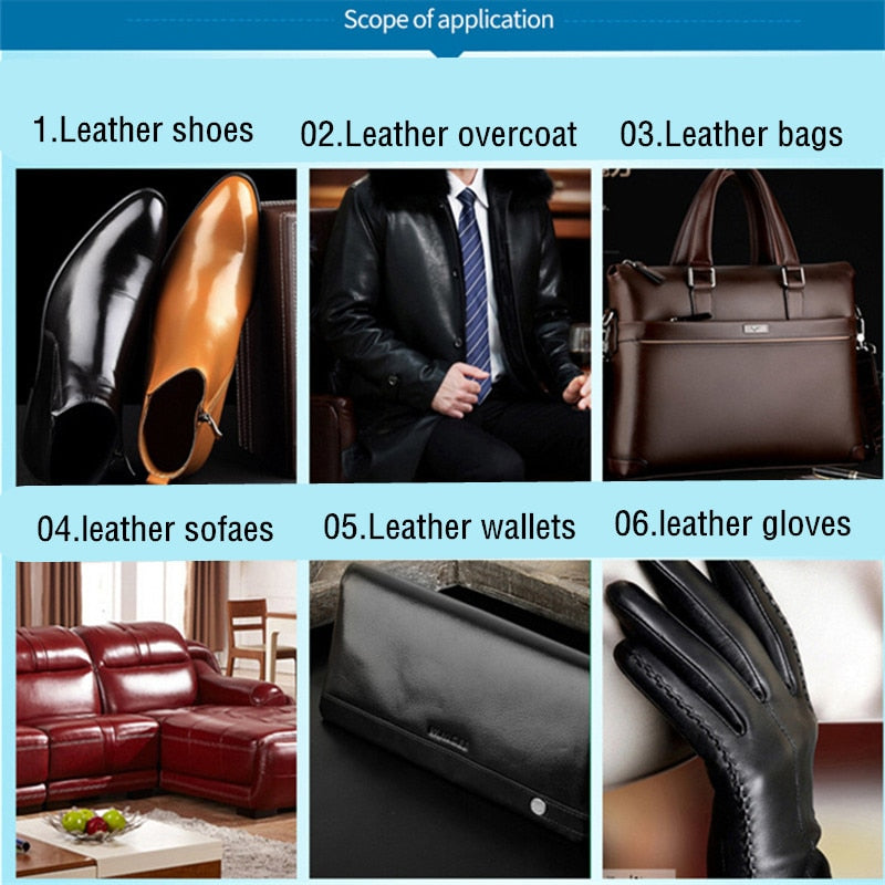 **NEW** BLACK Liquid Leather Repair Tool Auto Seat Sofa Coats Holes Scratch Cracks Restoration For Car, Sofa, Shoe
