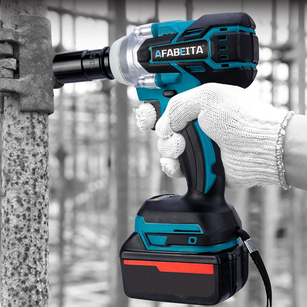 18V 350Nm Li-Ion Cordless Impact Brushless Wrench Driver 1/2Inch Electric Wrenchs Power Tool Without Battery