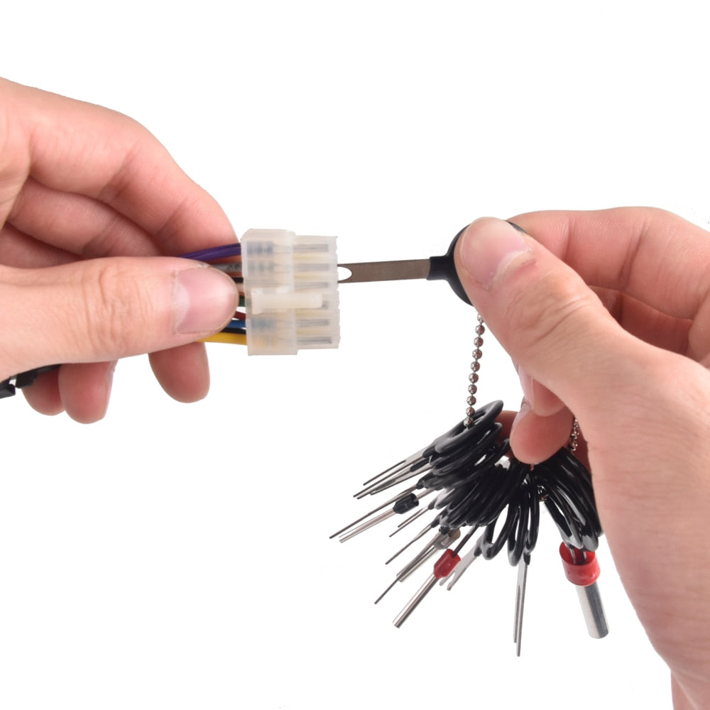 18Pcs/Set Terminal Removal Kit, Car Electrical Wiring Crimp Connector Pin Extractor