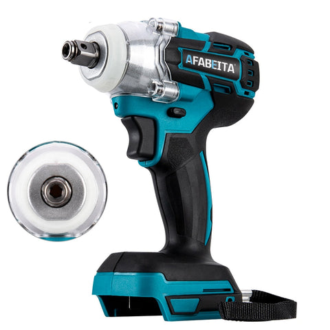 18V 520Nm Li-Ion Cordless Impact Brushless Wrench Driver 1/2Inch Electric Wrenchs Power Tool Without Battery