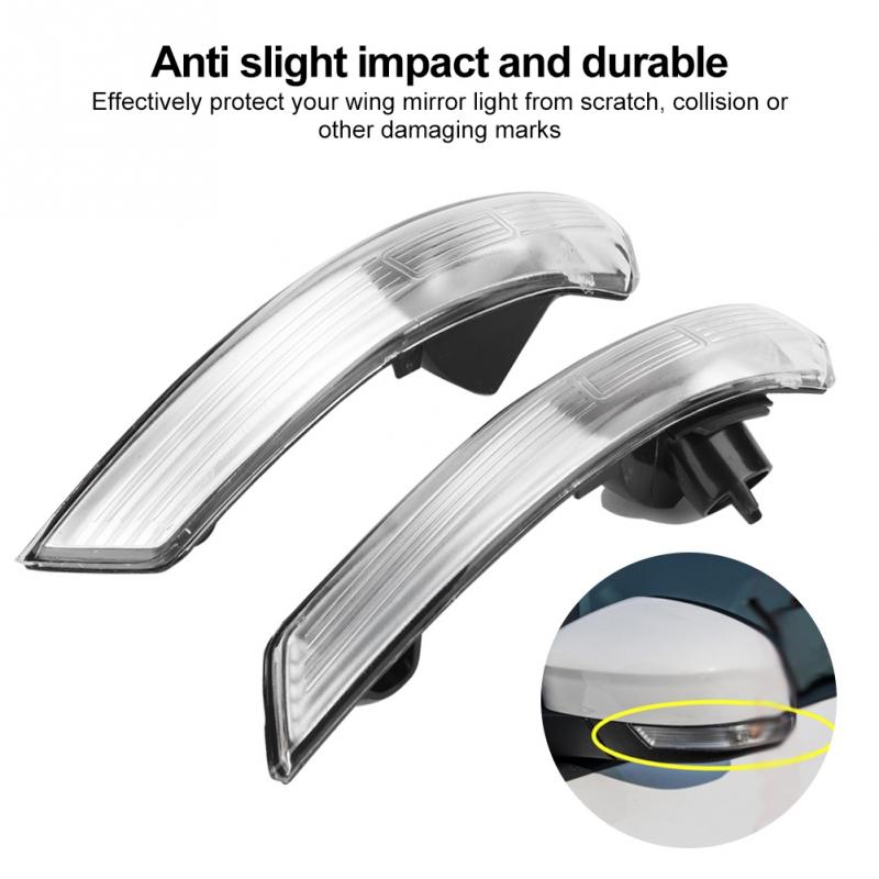 Left Side Wing Mirror Indicator Turn Signal Light Lens Cover for Ford Focus 2008-2018 Ford Mondeo