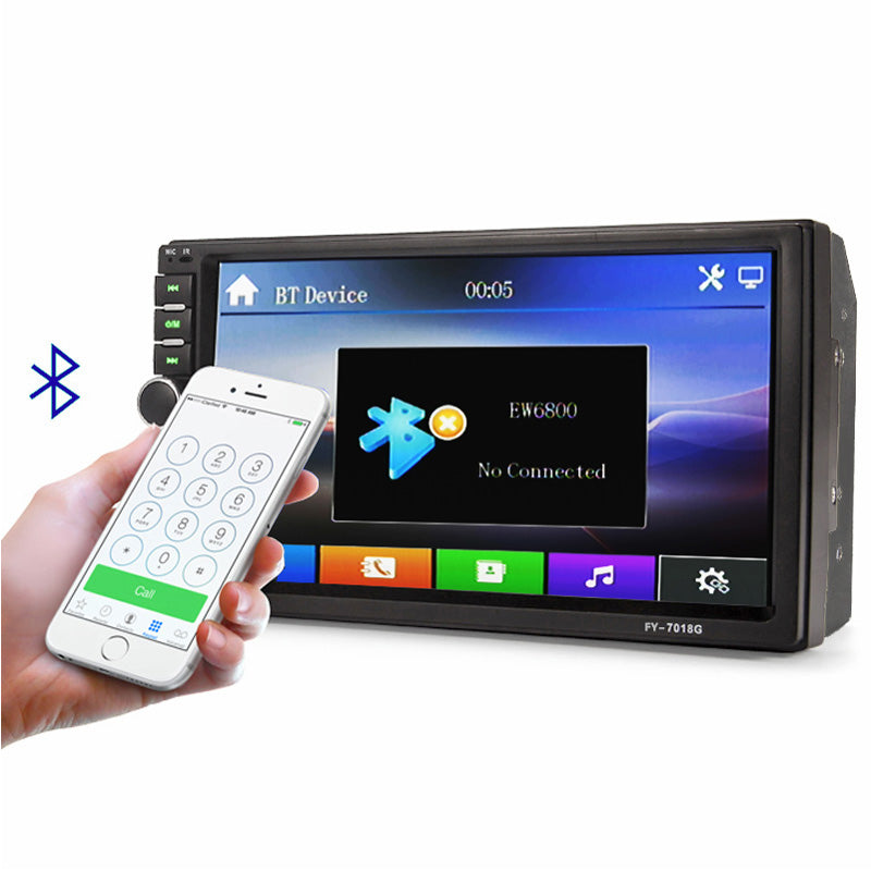 Car Stereo Double DIN 7" Head Unit, GPS, NZ Map, Rear View Camera, LCD Touch Screen Bluetooth Car Radio Player