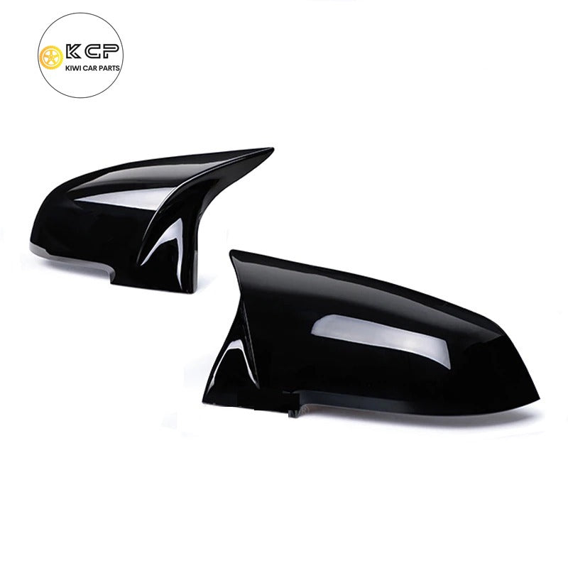 2 pieces Rearview Mirror Cover Cap Black suits for BMW Series 1 2 3 4 X M 220i 328i 420i F20 F21 F22 F23 F30 F32 F33 F36 X1