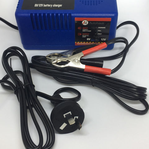 Autohaus Battery Charger 6V/12V 2.0 Amp