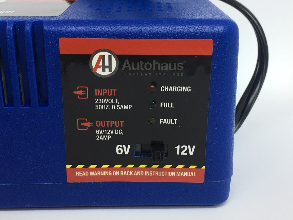 Autohaus Car Battery Charger 6V/12V 2.0 Amp