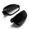 Pair of Black Wing Mirror Covers For VW Golf 5 MK5 Jetta Passat