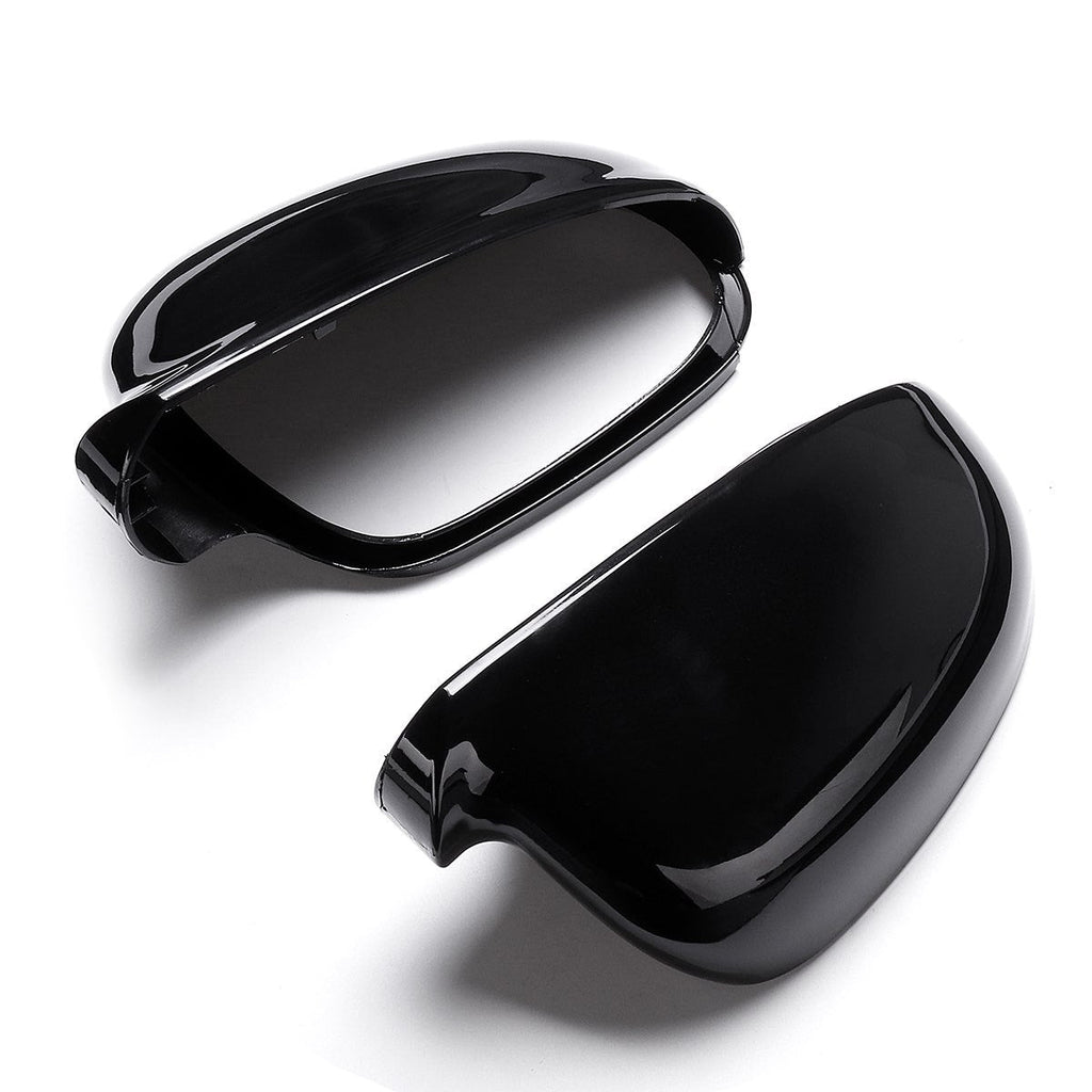 Pair of Black Wing Mirror Covers For VW Golf 5 MK5 Jetta Passat