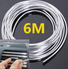 6M Chrome Moulding Trim Strip Car Door Edge Scratch Guard Protector Cover