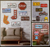 2 Packs of 3 x Vintage SignShop Cafe Bach Caravan Garage Room Aka Number Plate Decor Adhesive