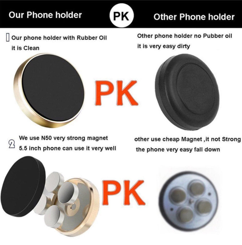 *** PAIR *** Magnetic Phone Holder For iPhone, Samsung (PINK)