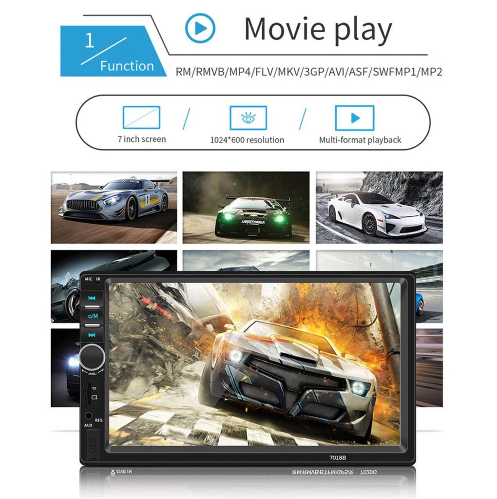 ** SPECIAL ** Car Stereo 4x45W 2 Din 7'' LCD Radio Player + Rear View Camera