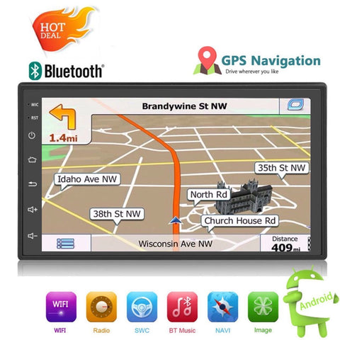 **DEAL** Car Stereo 2 DIN 7” with Reversing Camera GPS For Nissan, Toyota, Honda, Mazda