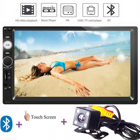 Ex P0237S
**SPECIAL!** Car Stereo Double DIN Head Unit with Rear View Camera, Bluetooth