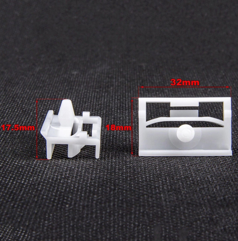 40PC x Plastic Side Skirt Trim Moulding Car Clips For BMW 3 Series E36 E46 E90 E91 Auto Fender Bumper Nylon Rivet Retainer Clips