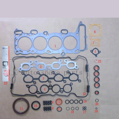 SR20DE SR20DET Engine Full gasket set kit for Nissan 100 NX/Primera/Pulsar/Serena 2.0L 1998cc 1990-2001 50110200 10101-70J25