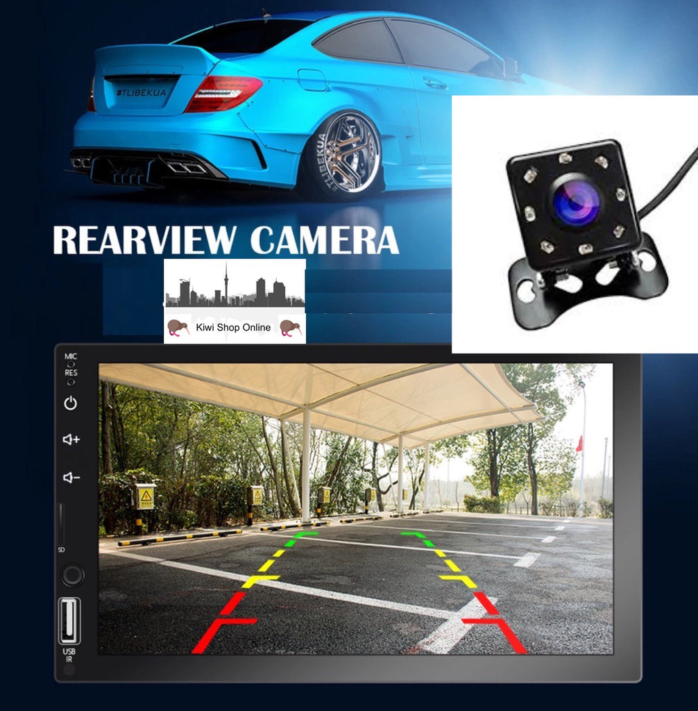 Car Stereo Supports CarPlay Android Auto Head Unit with Rear View Camera, Bluetooth, 7" Touch Screen Car Stereo Radio Car Play