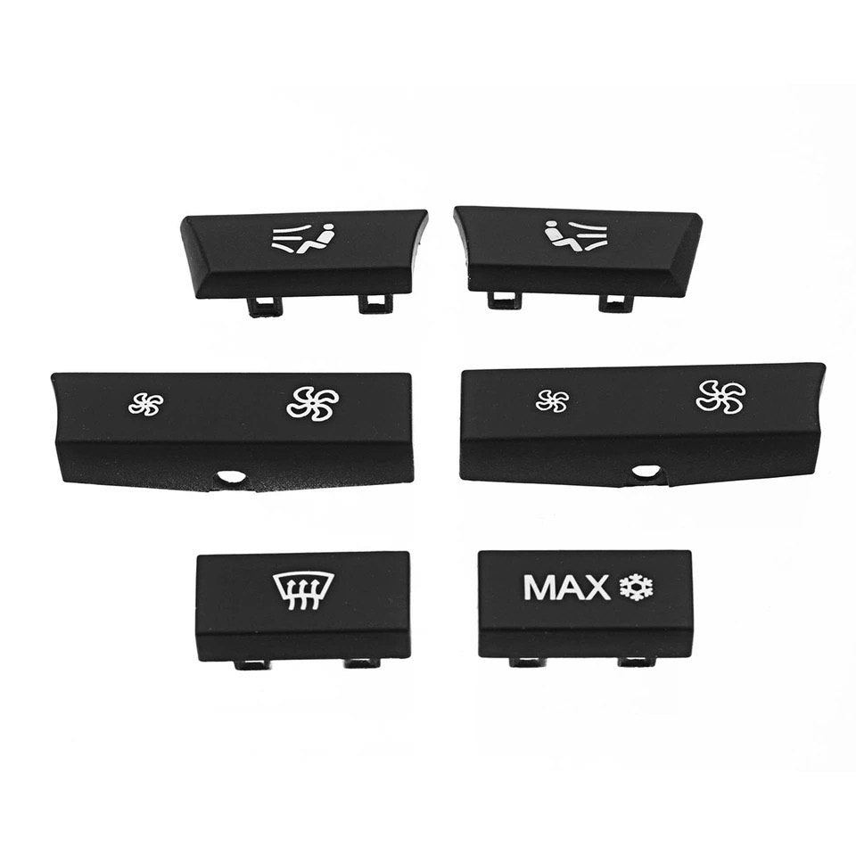 14Pcs Car Button Key Caps Repair Kit A/C Heater Switch Cover Suit For BMW 5 6 7 F10 F01 F12 F06 F07 GT F11 F13