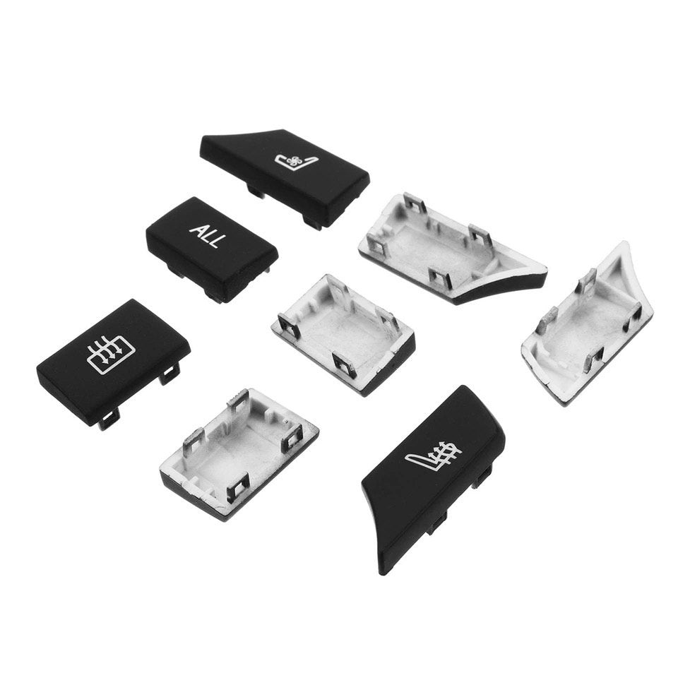 14Pcs Car Button Key Caps Repair Kit A/C Heater Switch Cover Suit For BMW 5 6 7 F10 F01 F12 F06 F07 GT F11 F13