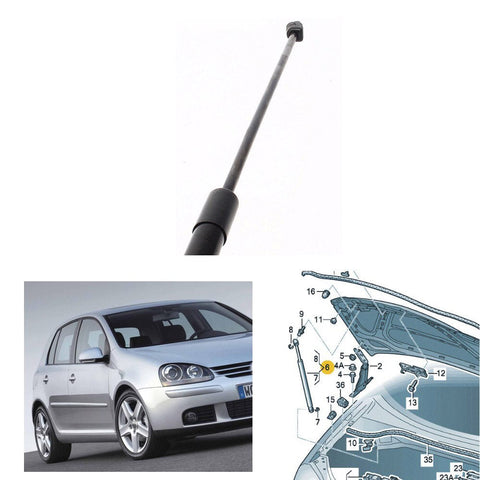 Ex P1212S 
Now 101-00-403
101-00-182
MONROE MAX-LIFT  ML5735 
GS0801 430719080100
For VW Golf 5 V MK5 2004 - 2009 Golf R32 GTI 2006 - 2009 Bonnet Strut Gas Spring Hood Shock 1K0823359A 1K0823359 A 1K0 823 359 A 5K0 823 359 D 5K0823359 D 5K0823359D