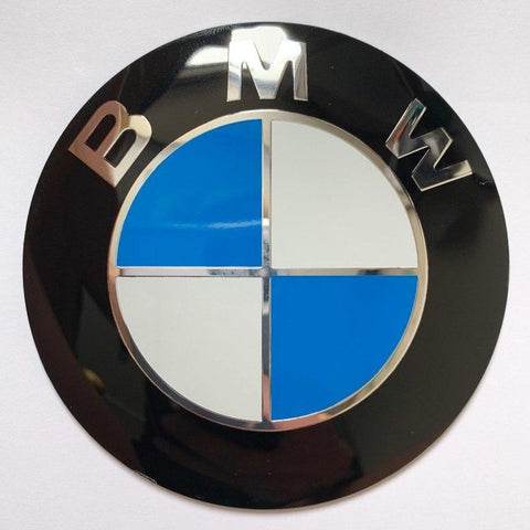 BMW Badge 74mm Bonnet Hood Self Adhesive Sticker Emblem for E46 E39 E38 E90 E60 Z3 Z4 X3 X5 X6