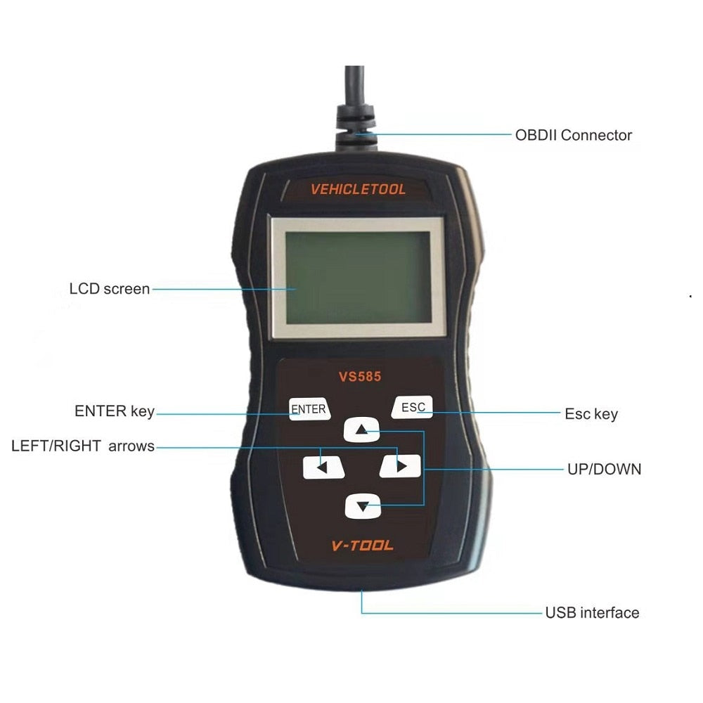 Eobd Obd2 CAN VAG Code Reader Obd2 Scanner Automotive Scan Tool Suit For Audi/ Seat/ Skoda/ Jetta/ Golf / Beetle/ Touareg/ GTI/ Passat