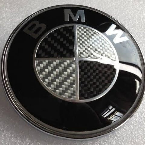 BMW Badge Black 74mm Bonnet Hood Self Adhesive Sticker Emblem for E46 E39 E38 E90 E60 Z3 Z4 X3 X5 X6