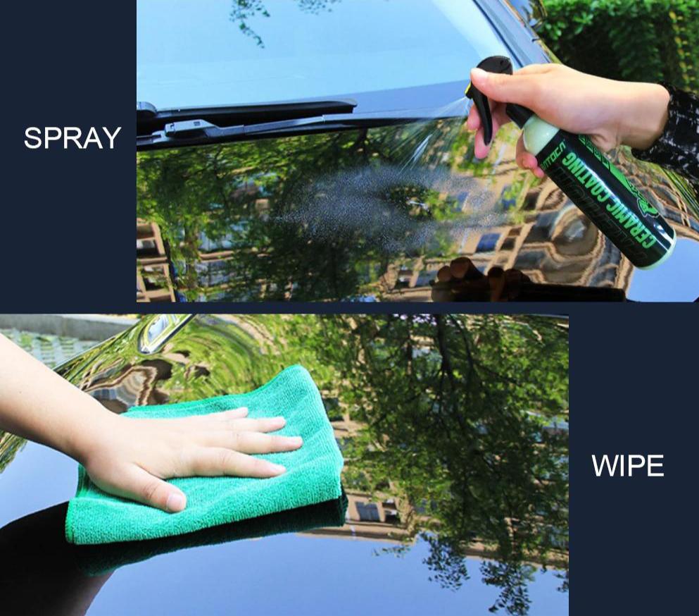 250ml 9H Ceramic Car Coating Wax Nano Spray Top Coat Wax Polish Polymer Paint Wax Sealant Polishing Liquid Wax