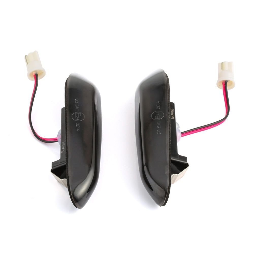 Dynamic Smoked LED Side Indicator Turn Signal Lights For BMW E90 E91 E92 E93 E60 E87 E82 E46